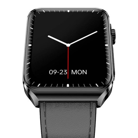 Smartwatch BlitzWolf BW-HL6 (czarny skórzany) Smartwatch BlitzWolf BW-HL6 (czarny skórzany)
