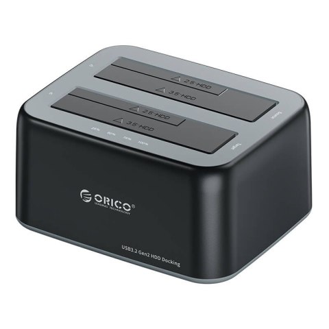 Stacja dokująca Orico do dysków HDD / SSD 2,5 / 3,5", 5Gbps, USB-A do USB-B z funkcją klonowania (czarna) Stacja dokująca Orico do dysków HDD / SSD 2,5 / 3,5", 5Gbps, USB-A do USB-B z funkcją klonowania (czarna)