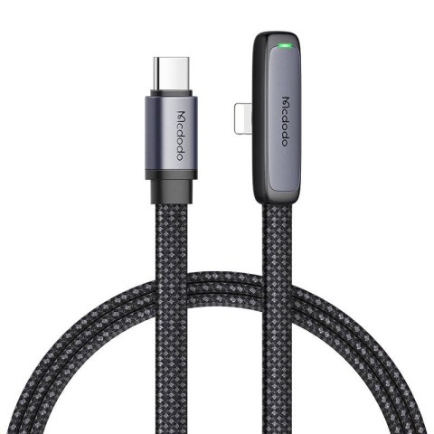 Kabel kątowy USB-C do lightning Mcdodo CA-3351,1.8m (czarny) Kabel kątowy USB-C do lightning Mcdodo CA-3351,1.8m (czarny)