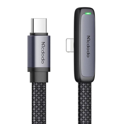 Kabel kątowy USB-C do lightning Mcdodo CA-3351,1.8m (czarny) Kabel kątowy USB-C do lightning Mcdodo CA-3351,1.8m (czarny)