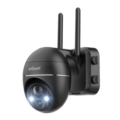 Bezprzewodowa kamera zewnętrzna WiFi 3MP ieGeek ZS-GX1S czarna 5200mAh Bezprzewodowa kamera zewnętrzna WiFi 3MP ieGeek ZS-GX1S czarna 5200mAh