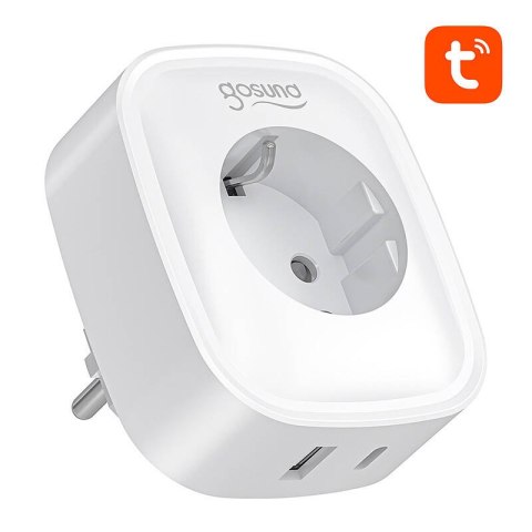 Inteligentne gniazdko WiFi/Bluetooth Gosund SP6 16A USB-C 20W Tuya Inteligentne gniazdko WiFi/Bluetooth Gosund SP6 16A USB-C 20W Tuya