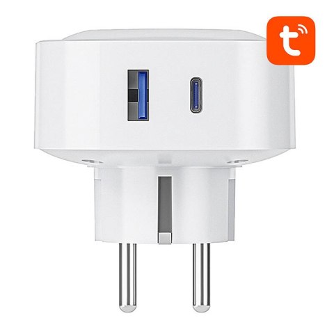 Inteligentne gniazdko WiFi/Bluetooth Gosund SP6 16A USB-C 20W Tuya Inteligentne gniazdko WiFi/Bluetooth Gosund SP6 16A USB-C 20W Tuya