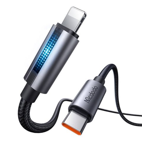 Kabel Mcdodo CA-5710 USB-C do Lightning z pulsującym światłem 36W 1,2m (czarny) Kabel Mcdodo CA-5710 USB-C do Lightning z pulsującym światłem 36W 1,2m (czarny)
