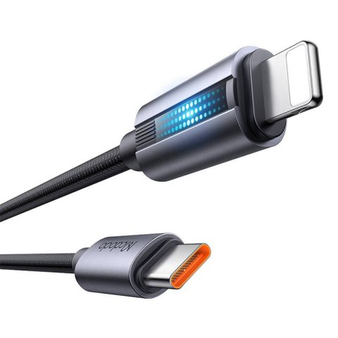 Kabel Mcdodo CA-5710 USB-C do Lightning z pulsującym światłem 36W 1,2m (czarny) Kabel Mcdodo CA-5710 USB-C do Lightning z pulsującym światłem 36W 1,2m (czarny)
