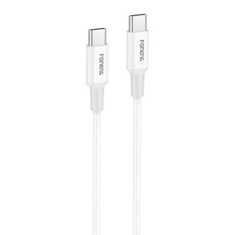 Kabel USB-C do USB-C Foneng X106 60W, 1,2m (biały) Kabel USB-C do USB-C Foneng X106 60W, 1,2m (biały)