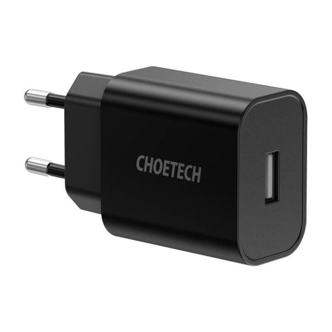 Ładowarka sieciowa Choetech Q5002 12W USB-A (czarna) Ładowarka sieciowa Choetech Q5002 12W USB-A (czarna)