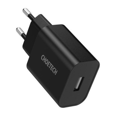 Ładowarka sieciowa Choetech Q5002 12W USB-A (czarna) Ładowarka sieciowa Choetech Q5002 12W USB-A (czarna)