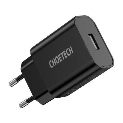 Ładowarka sieciowa Choetech Q5002 12W USB-A (czarna) Ładowarka sieciowa Choetech Q5002 12W USB-A (czarna)