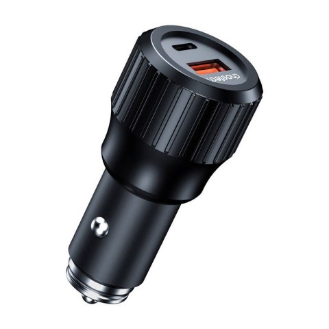 Szybka ładowarka samochodowa Choetech 63W Dual USB-C 45w+ USB-A 18w (czarna) Szybka ładowarka samochodowa Choetech 63W Dual USB-C 45w+ USB-A 18w (czarna)
