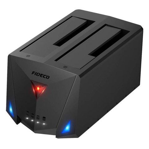 Stacja dokująca/klonowania dysków HDD/SSD FIDECO YPZ220B (USB 3.2, SATA I/II/III) Stacja dokująca/klonowania dysków HDD/SSD FIDECO YPZ220B (USB 3.2, SATA I/II/III)