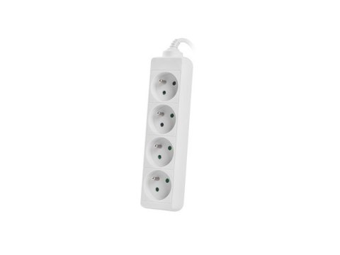 Listwa zasilająca 1,5m, biała, 4 gniazda, kabel wykonany z pełnej miedzi Listwa zasilająca 1,5m, biała, 4 gniazda, kabel wykonany z pełnej miedzi