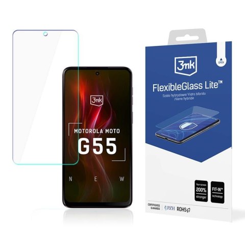 3mk FlexibleGlass Lite - Szkło hybrydowe do Motorola Moto G55 5G 3mk FlexibleGlass Lite - Szkło hybrydowe do Motorola Moto G55 5G