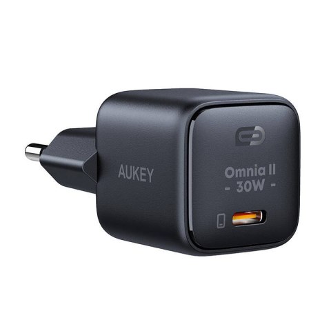 Ładowarka sieciowa Aukey PA-B1L,USB-C, 30W (czarna) Ładowarka sieciowa Aukey PA-B1L,USB-C, 30W (czarna)
