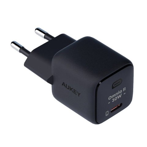 Ładowarka sieciowa Aukey PA-B1L,USB-C, 30W (czarna) Ładowarka sieciowa Aukey PA-B1L,USB-C, 30W (czarna)