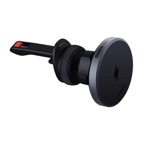 Uchwyt samochodowy na telefon Aukey , HD-MC13 z ładowarką 15W Qi2 (czarny) Uchwyt samochodowy na telefon Aukey , HD-MC13 z ładowarką 15W Qi2 (czarny)
