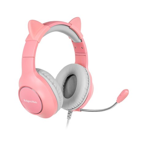 KRUGER & MATZ SŁUCHAWKI NAUSZNE GAMER KIDS PINK KRUGER & MATZ SŁUCHAWKI NAUSZNE GAMER KIDS PINK
