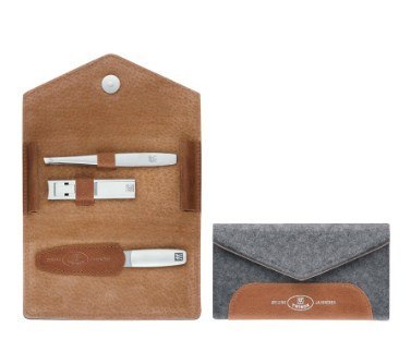 Zestaw podróżny do manicure ZWILLING 97698-005-0 Twinox - szare, filcowe etui, 3 elementy Zestaw podróżny do manicure ZWILLING 97698-005-0 Twinox - szare, filcowe etui, 3 elementy