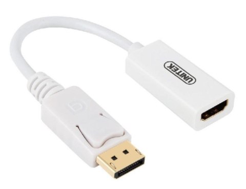 Adapter DisplayPort - HDMI 4K; Y-6332 BIAŁY Adapter DisplayPort - HDMI 4K; Y-6332 BIAŁY