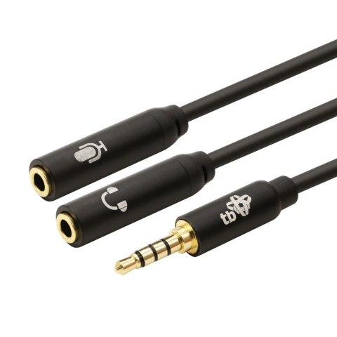 Kabel 3,5mm Mini Jack - 2x 3,5mm Mini Jack M/F adapter 30cm Kabel 3,5mm Mini Jack - 2x 3,5mm Mini Jack M/F adapter 30cm