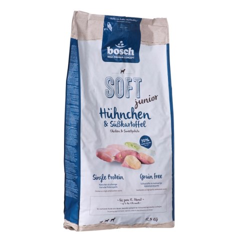 BOSCH Soft Junior Kurczak&Bataty - sucha karma dla psa - 12,5kg BOSCH Soft Junior Kurczak&Bataty - sucha karma dla psa - 12,5kg