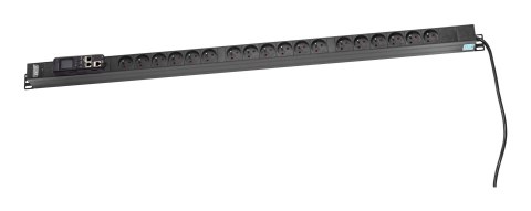 Digitus DN-IP-V-2-18E rozdzielacz zasilania PDU 18 x gniazdo sieciowe 0U Czarny Digitus DN-IP-V-2-18E rozdzielacz zasilania PDU 18 x gniazdo sieciowe 0U Czarny