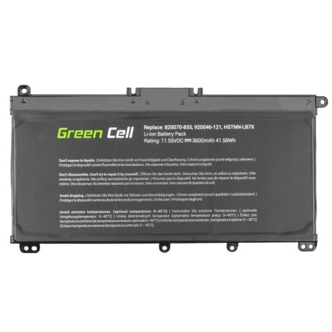 GREEN CELL BATERIA HP145 TF03XL DO HP PAVILION 14 15 15T 15Z 17 17Z 3400MAH 11,55V GREEN CELL BATERIA HP145 TF03XL DO HP PAVILION 14 15 15T 15Z 17 17Z 3400MAH 11,55V