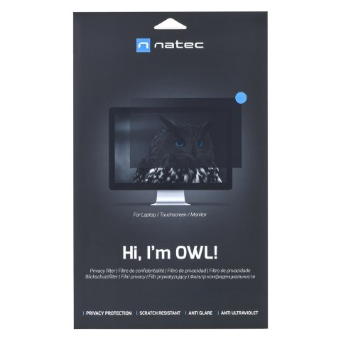 NATEC FILTR PRYWATYZUJĄCY OWL 15.6" 16:9 NFP-1475 NATEC FILTR PRYWATYZUJĄCY OWL 15.6" 16:9 NFP-1475