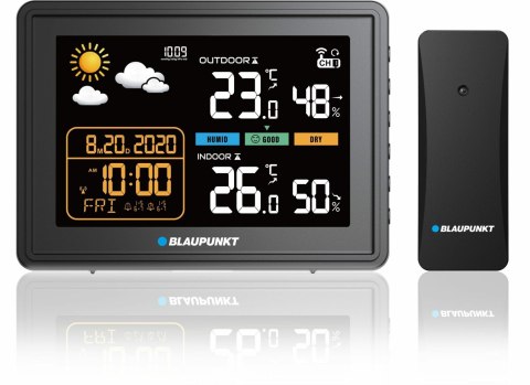 BLAUPUNKT Stacja pogodowa z czujnikiem zewnętrznym WS30BK BLAUPUNKT Stacja pogodowa z czujnikiem zewnętrznym WS30BK
