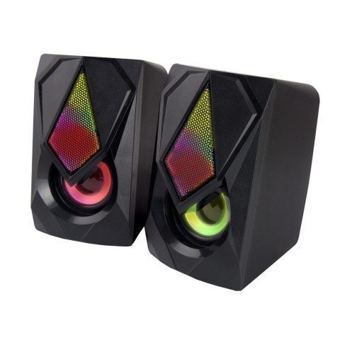 Głośnik 2.0 USB Led Rainbow Boogie Głośnik 2.0 USB Led Rainbow Boogie