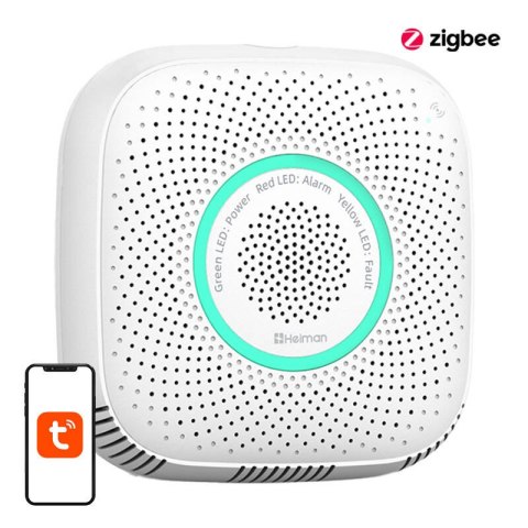 Inteligentny czujnik wycieku gazu ziemnego WiFi Heiman WS2CG Tuya Inteligentny czujnik wycieku gazu ziemnego WiFi Heiman WS2CG Tuya