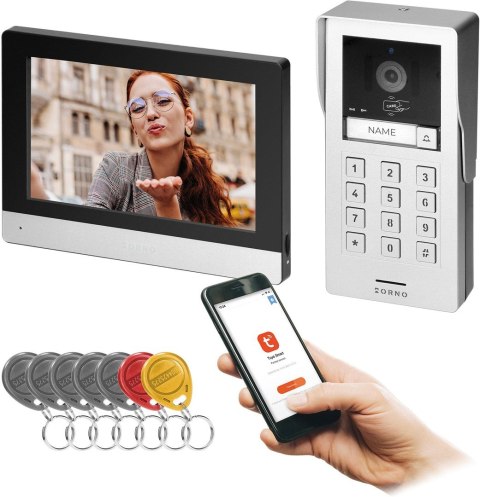 Wideoodomofon 2 żyłowy ORNO OR-VID-MA-1080/B Wideoodomofon 2 żyłowy ORNO OR-VID-MA-1080/B