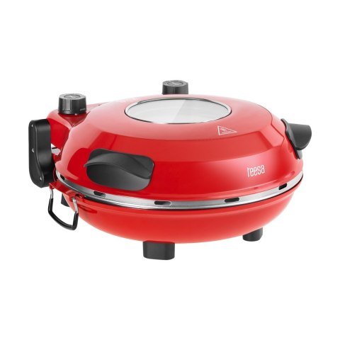 Piec do pizzy TEESA SUPREME +, 1200 W, 32 cm, okienko, wyjmowany kamień, sterowanie dwiema grzałkami Piec do pizzy TEESA SUPREME +, 1200 W, 32 cm, okienko, wyjmowany kamień, sterowanie dwiema grzałkami