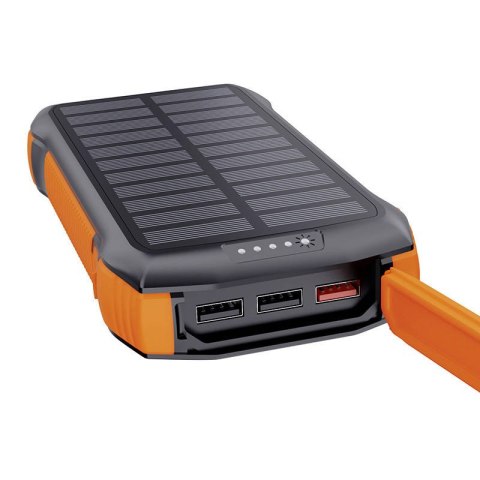 Powerbank solarny z ładowaniem indukcyjnym Choetech B567 3x USB 20000mAh 20W / QC 18W / Qi 10W (czarno-pomarańczowy) Powerbank solarny z ładowaniem indukcyjnym Choetech B567 3x USB 20000mAh 20W / QC 18W / Qi 10W (czarno-pomarańczowy)