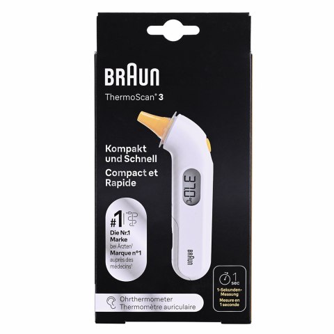 Termometr do ucha Braun IRT3030 (Podczerwień; kolor biały)