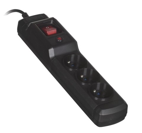 Listwa przeciwprzepięciowa Activejet (3 x UTE; 10 A; 1,5m; kolor czarny) Listwa przeciwprzepięciowa Activejet (3 x UTE; 10 A; 1,5m; kolor czarny)