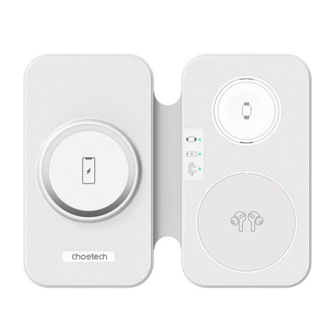 Ładowarka indukcyjna 3w1 Choetech T616-F (biała) Ładowarka indukcyjna 3w1 Choetech T616-F (biała)