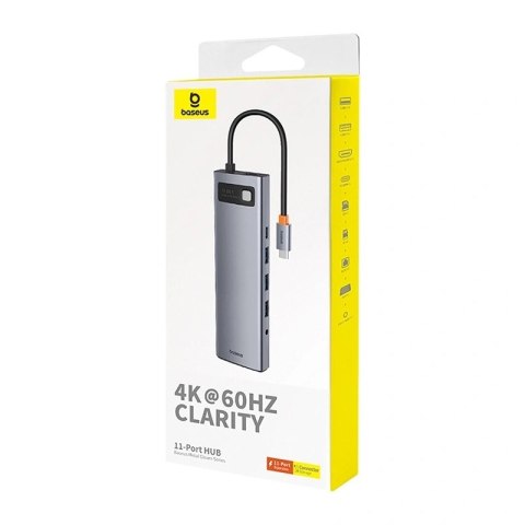 Hub 11w1 Baseus StarJoy Metal Glam Series, USB-C do HDMI +VGA + 3 x USB 3.0 + USB 2.0+USB-C PD + RJ45 + SD/TF +3,5mm Hub 11w1 Baseus StarJoy Metal Glam Series, USB-C do HDMI +VGA + 3 x USB 3.0 + USB 2.0+USB-C PD + RJ45 + SD/TF +3,5mm