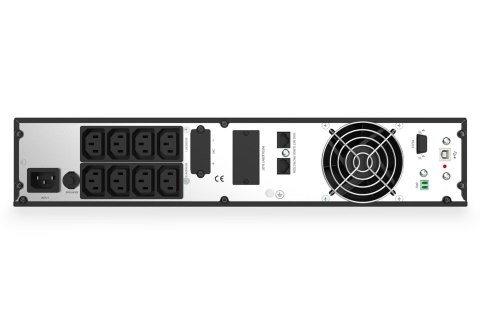 Digitus Zasilacz awaryjny UPS Online Rack 19" LCD, 1500VA/1500W, 3x12V/9Ah, 8xC13, USB, RS232, RJ45 Digitus Zasilacz awaryjny UPS Online Rack 19" LCD, 1500VA/1500W, 3x12V/9Ah, 8xC13, USB, RS232, RJ45
