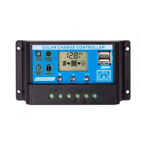 Regulator solarny SOL PWM 10A + 2xUSB Regulator solarny SOL PWM 10A + 2xUSB