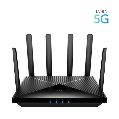 Router CUDY P5_EU LAN Gigabit AX3000 WiFi 6 Mesh 5G Dual SIM Router CUDY P5_EU LAN Gigabit AX3000 WiFi 6 Mesh 5G Dual SIM