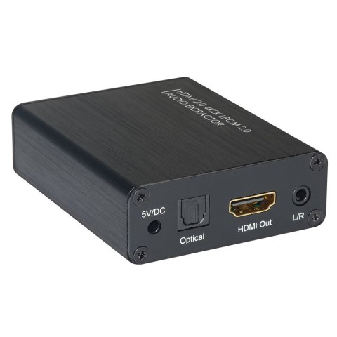 Techly IDATA HDMI-EA4K konwerter plików audio Czarny Techly IDATA HDMI-EA4K konwerter plików audio Czarny