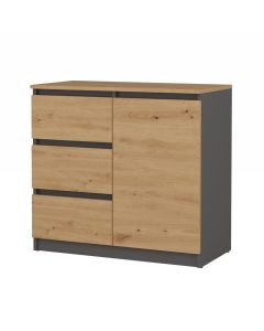 Komoda Malwa 1D3S/BA ANTRACYT ARTISAN