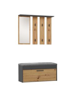 Garderoba Parma PARMA ANTRACYT ARTISAN