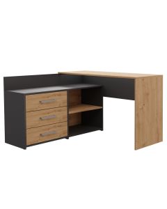 Biurko DANY ANTRACYT DĄB ARTISAN