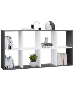 Regał Malax 2X4 ANTRACYT BIAŁY