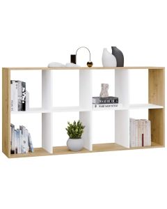 Regał Malax 2X4 DĄB ARTISAN BIEL