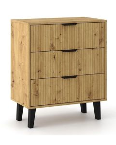 Komoda Scandi 3S SLIM DĄB ARTISAN