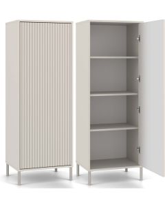 Witryna KAMARO 1DD SLIM KASZMIR Lamele Front Ryflowany