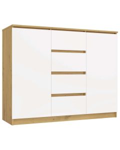 Komoda Malwa 2D4S 120 DĄB ARTISAN BIEL